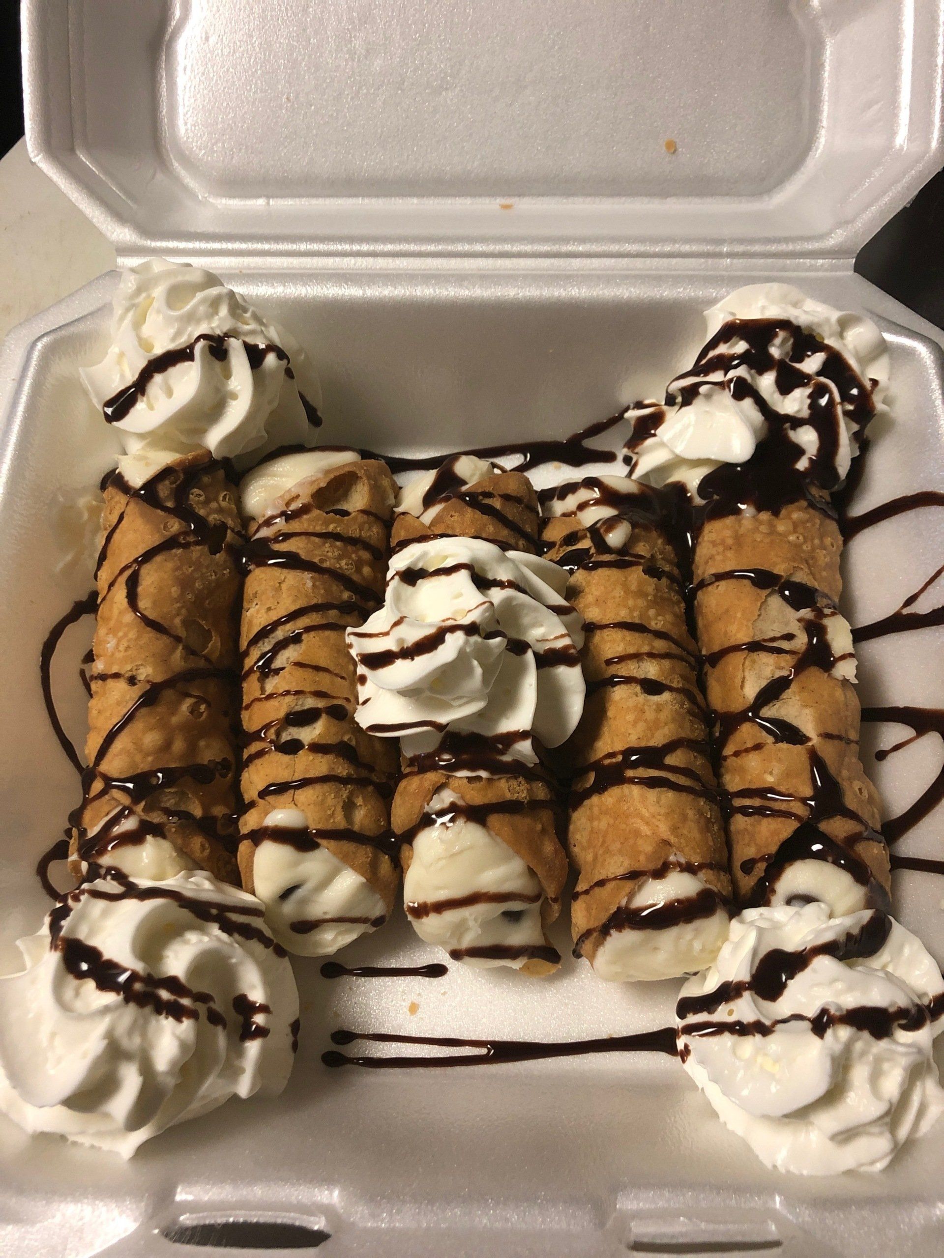 Cannoli's sold at Fratellis Restaurant & Bar, Wilmington NY