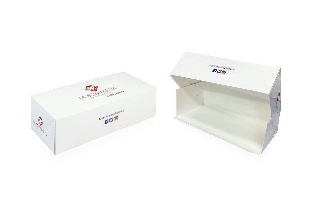 Set 50 Scatole Per Pasticceria - Scatole Quadrate Bianche 28x8 Cm, Per Dolci E Conservazione - Foto 8