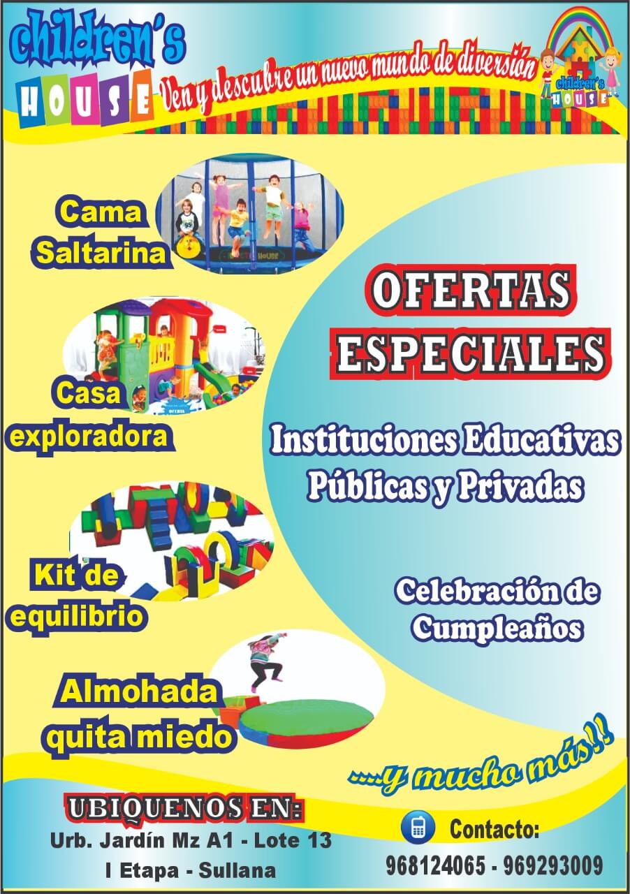 Telas Chano  y  Comercial Villegas, juegos para niños.