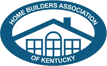 Home Builders Association of Kentucky logo in blue with house and window icon