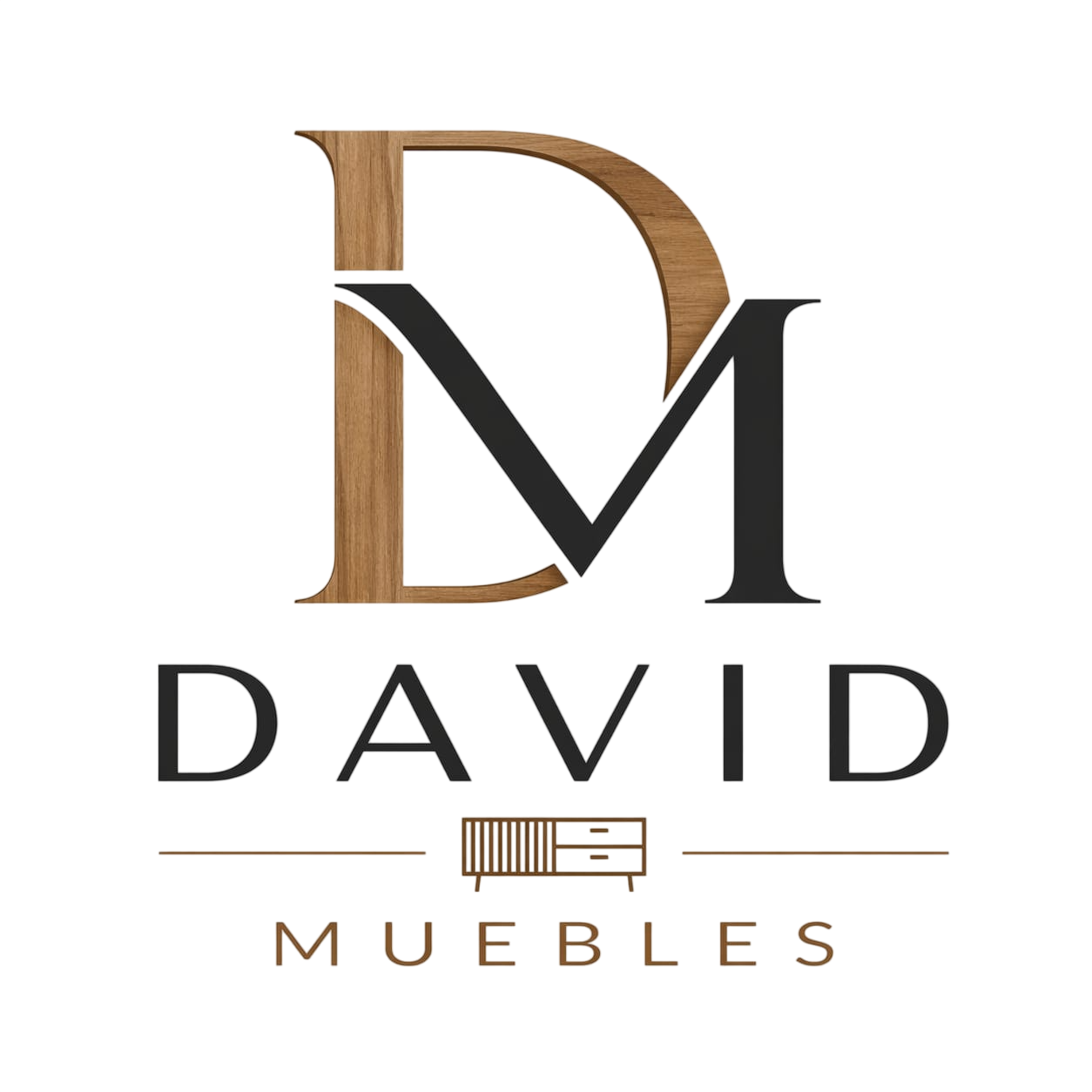 Logotipo de “DAVID MUEBLES”.