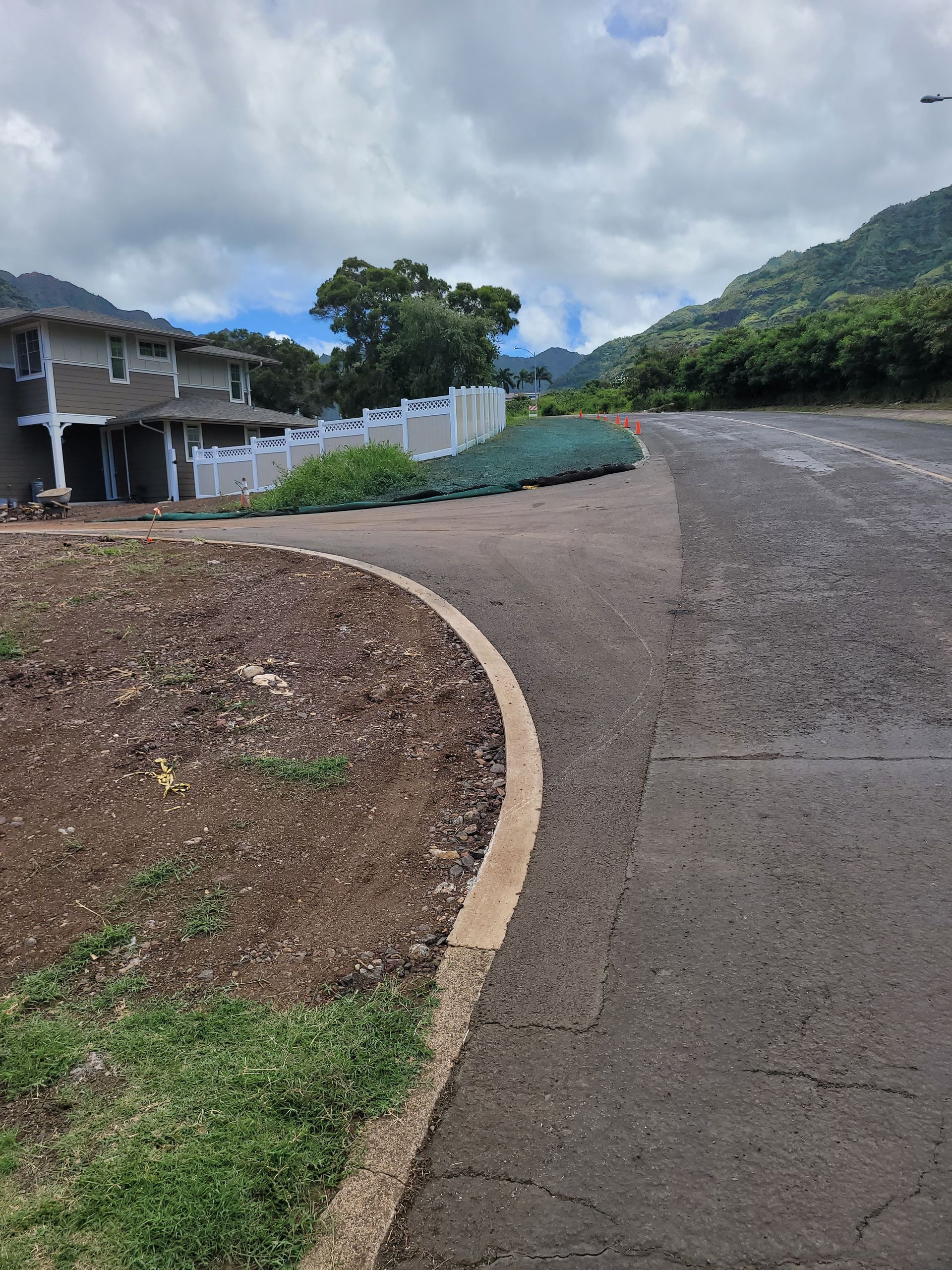 new lawn and gravel install