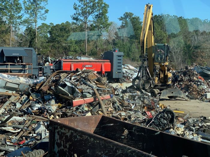 Recycling Pile of Steel Debris – Vienna, GA – Fortune Global Resource, LLC