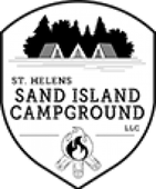 It is a logo for a campground called sand island campground.
