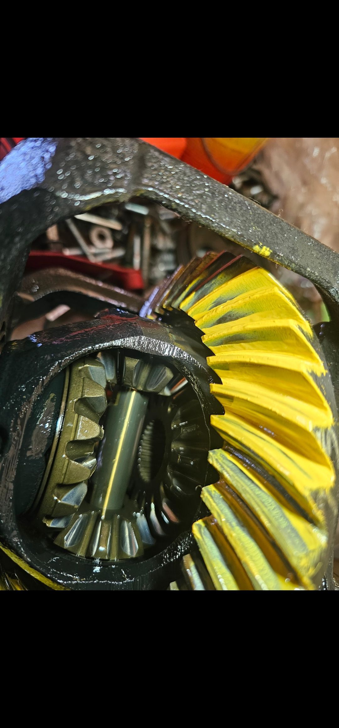 A Close up of a Gearbox With Yellow Teeth | Fellowship Auto Repair