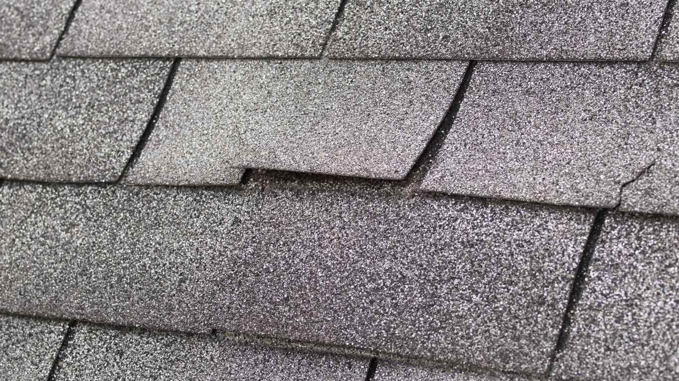 TrustWorks Construction_Picture of Damaged Roof Shingels