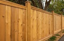 A professionally installed upscale fence, showcasing craftsmanship and elegance in outdoor design.