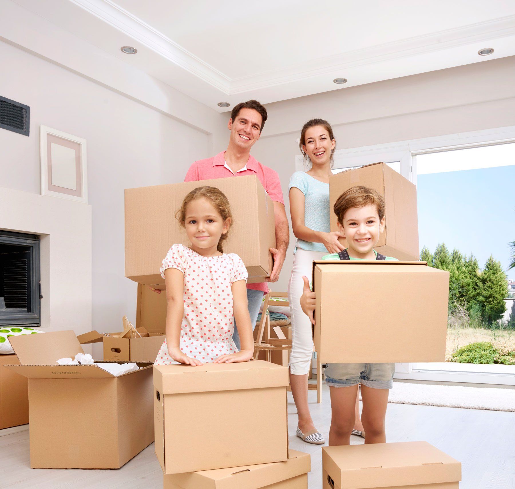 Family-moving-into-home