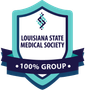 Louisiana State Medical Society 100% Badge