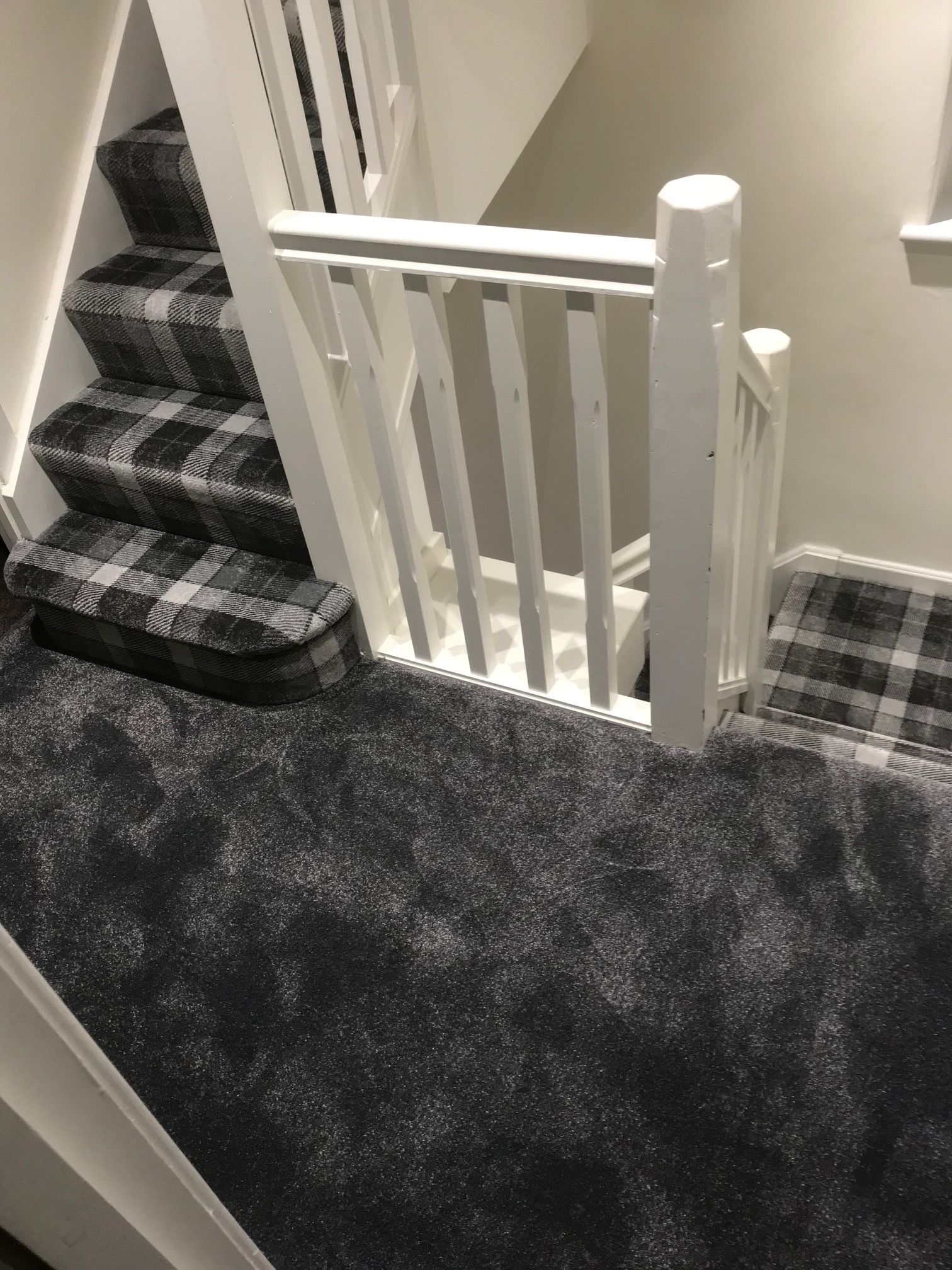 Stair runner carpet black colour carpet