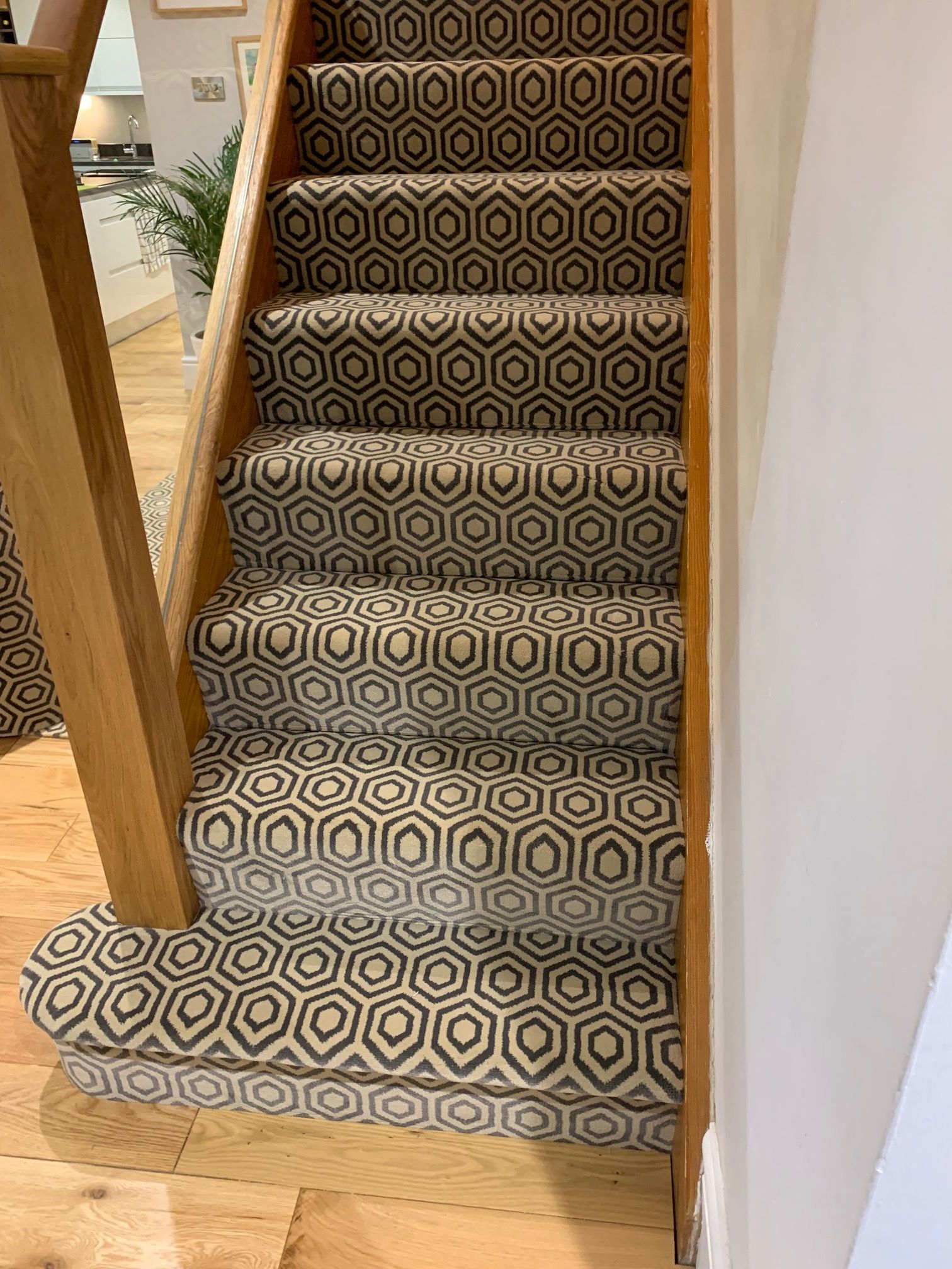 stair carpet gray cream carpet
