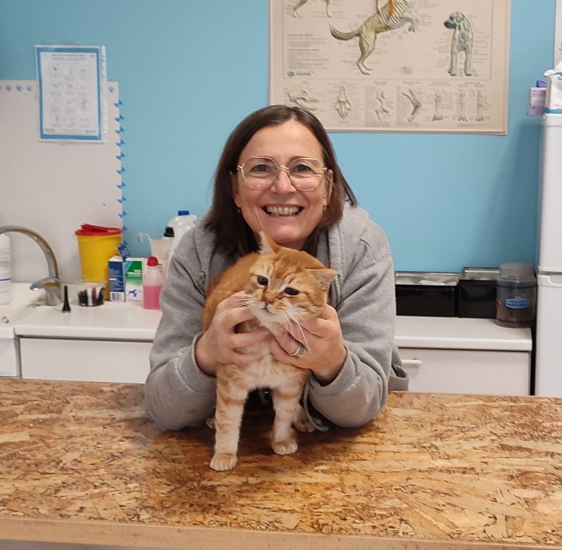 dottoressa con gatto