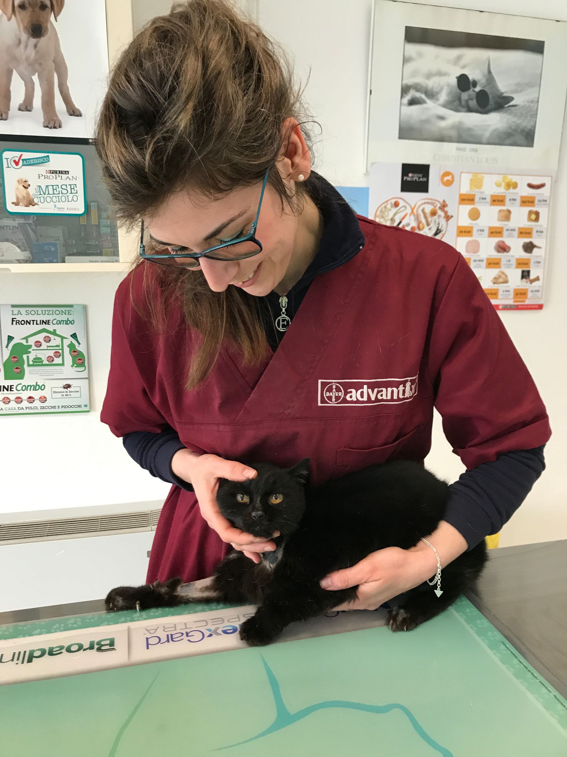 dottoressa con gatto