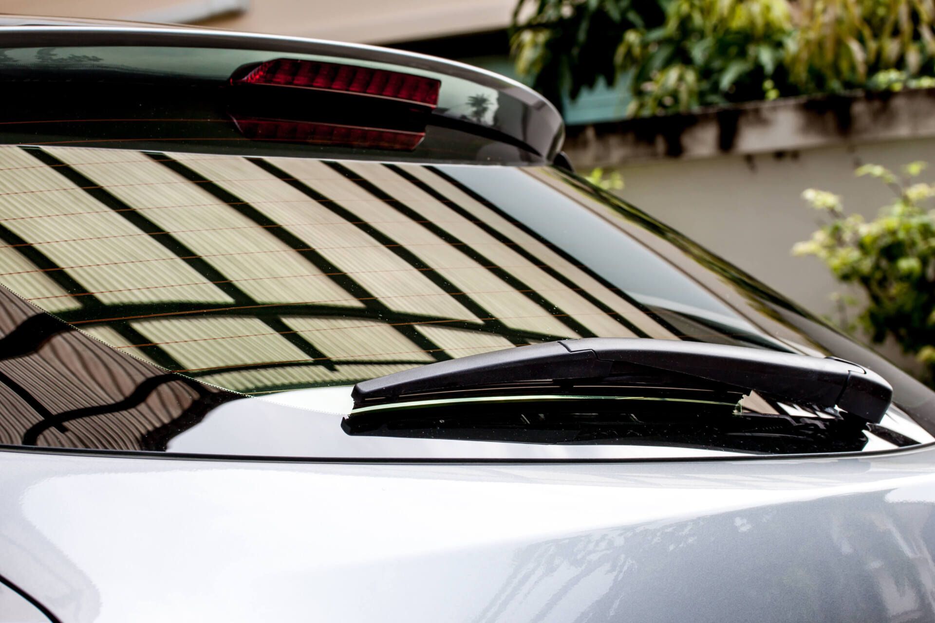 Rear Glass Close Up Shot