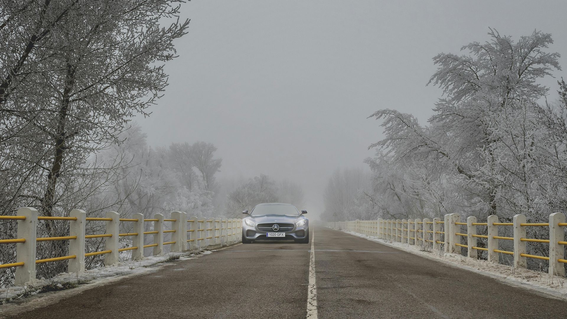 car the road  
