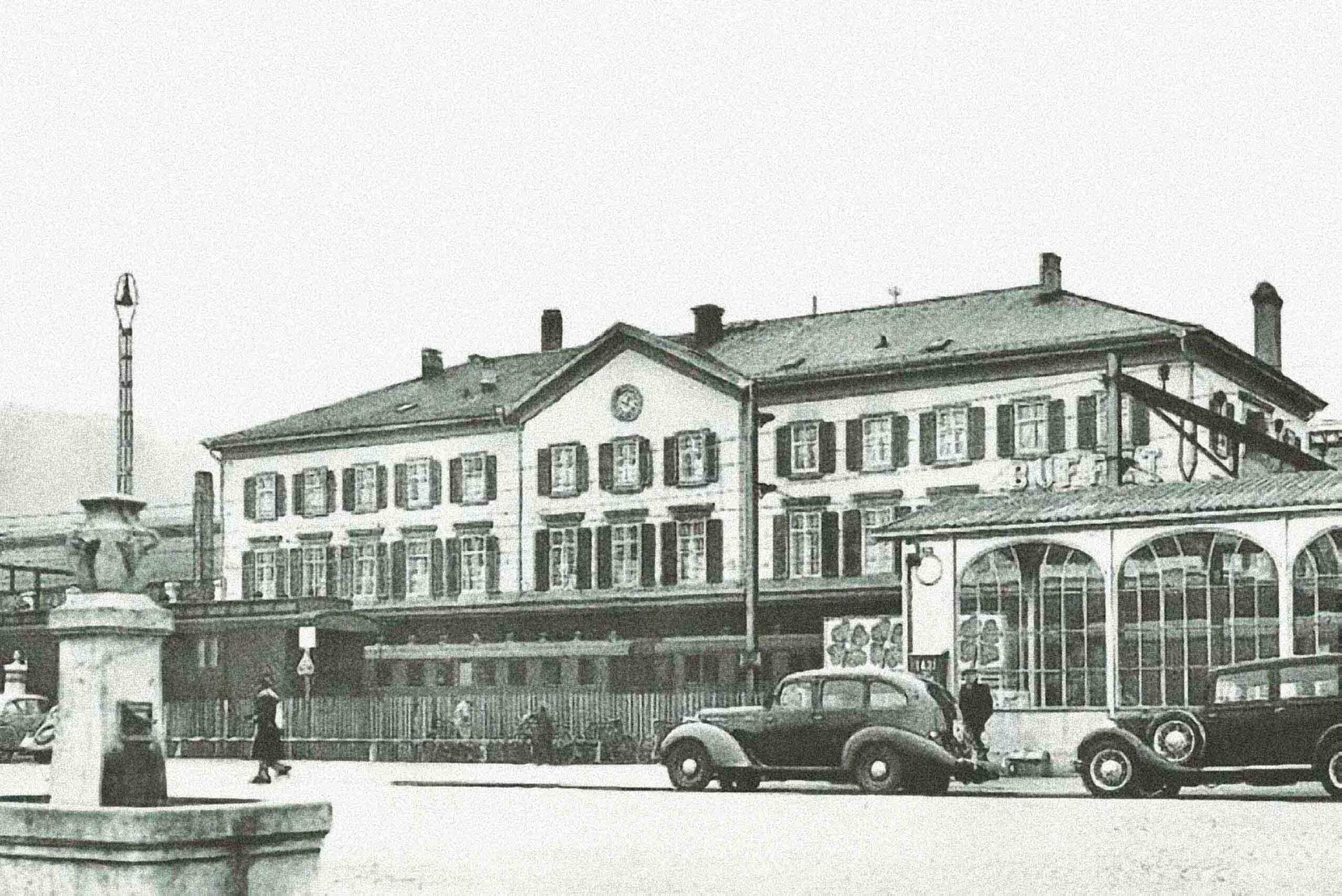 Bahnhof Olten um 1860