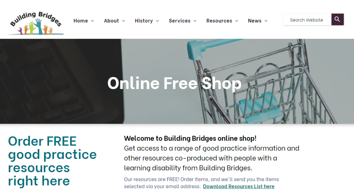 Online Shop _ Building Bridges CIC