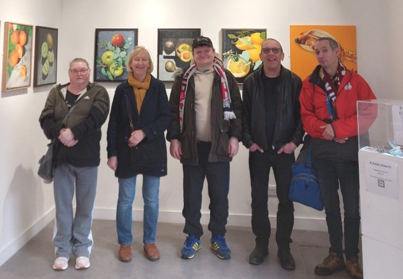 Visit to see Gareth’s art exhibition - April 2024