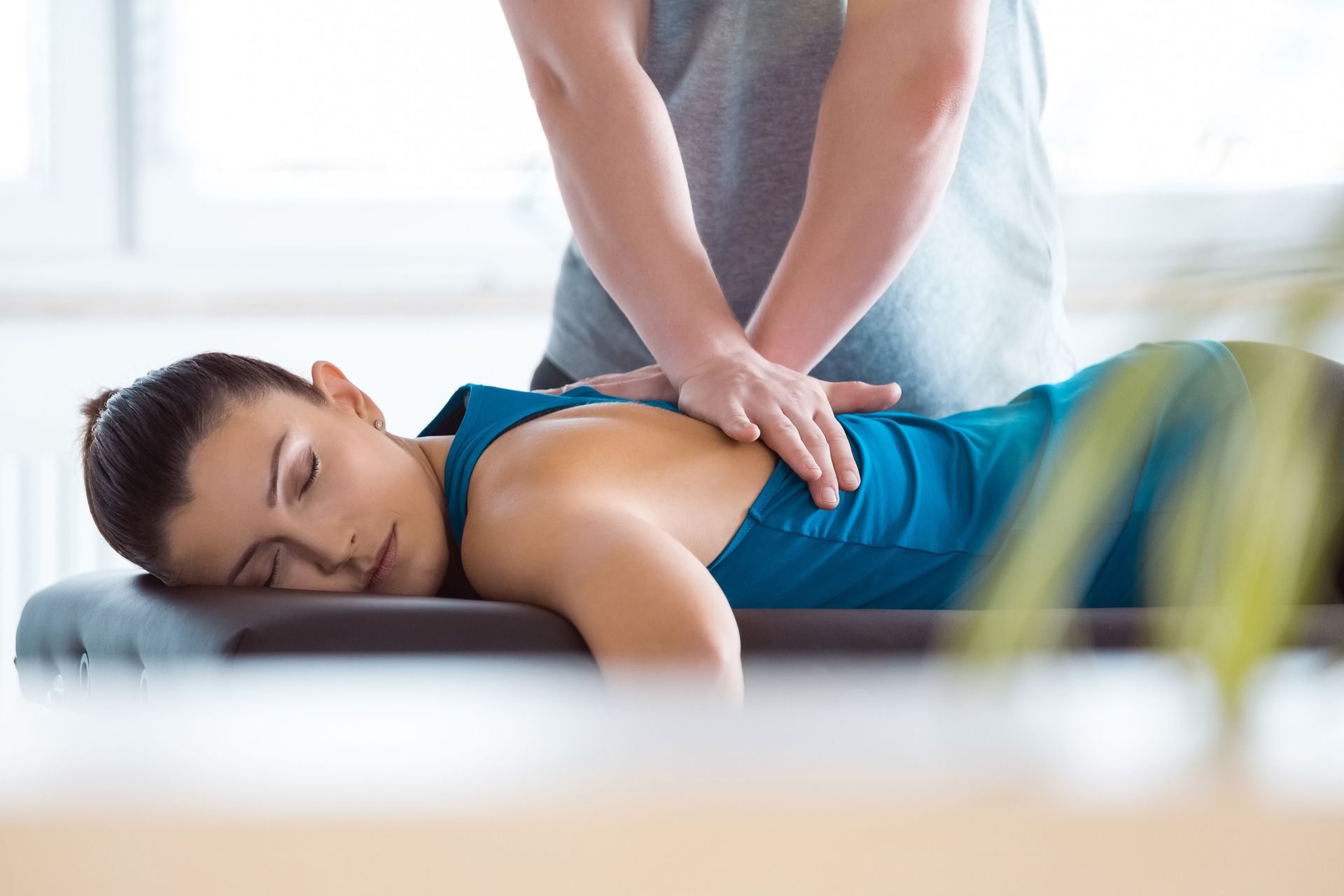 Woman Getting a Therapy — Charlotte, NC — Greenapple Sports & Wellness