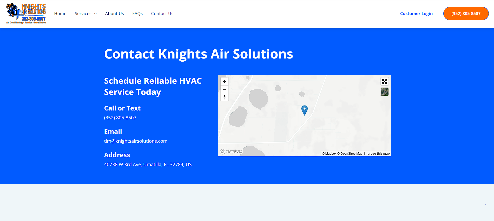 Contact Us | Umatilla FL | Knights Air Solutions