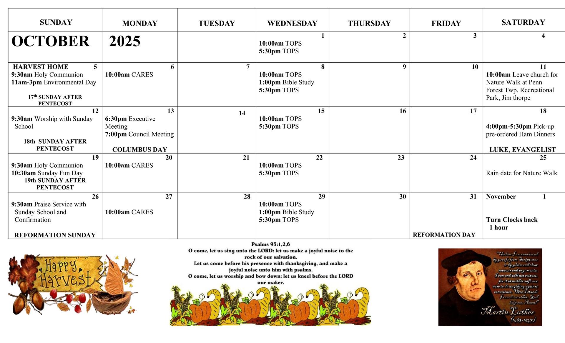 September 2022 calendar with event listings. Two red maple leaf decorations at the bottom.