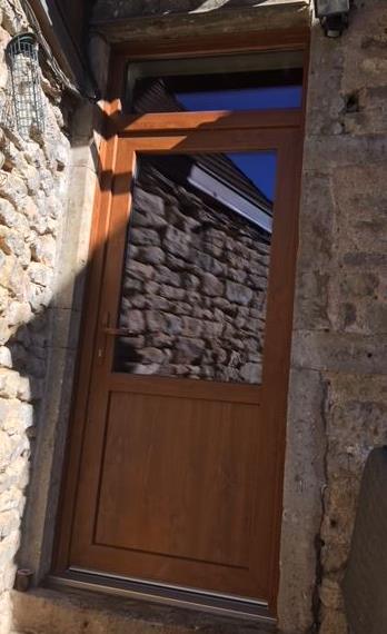 Porte d'entrée réalisation Trihome