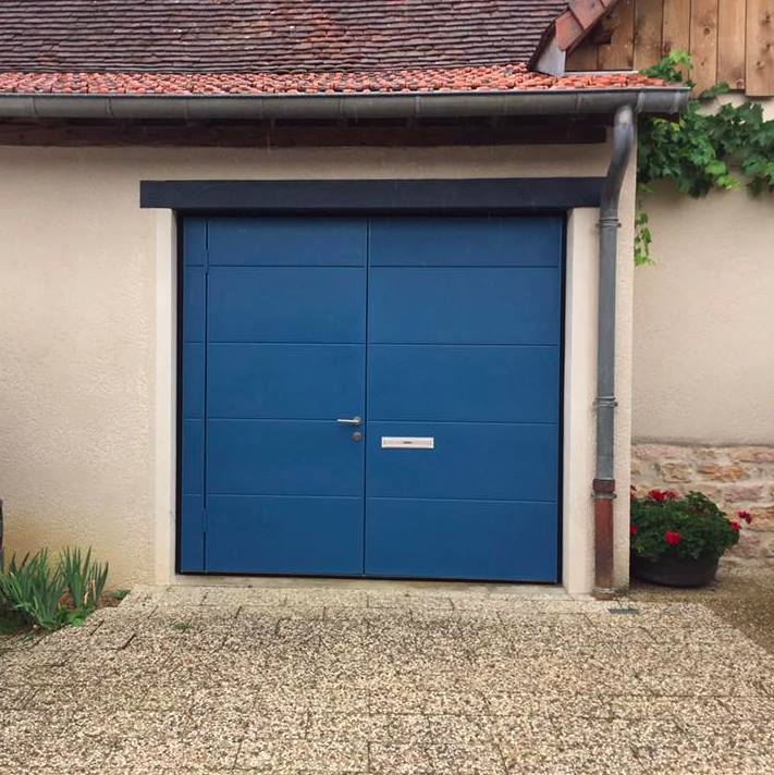 Porte de garage réalisation Trihome