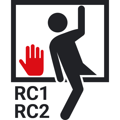 Pictogramme normes RC 1 et RC des fenêtres Internom distribuées par Trihome