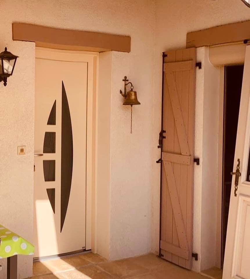 Porte d'entrée Alu pose en rénovation