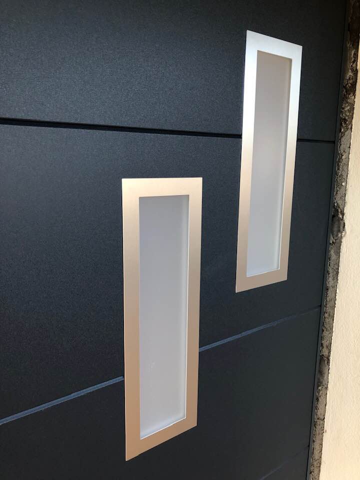Porte de garage réalisation Trihome