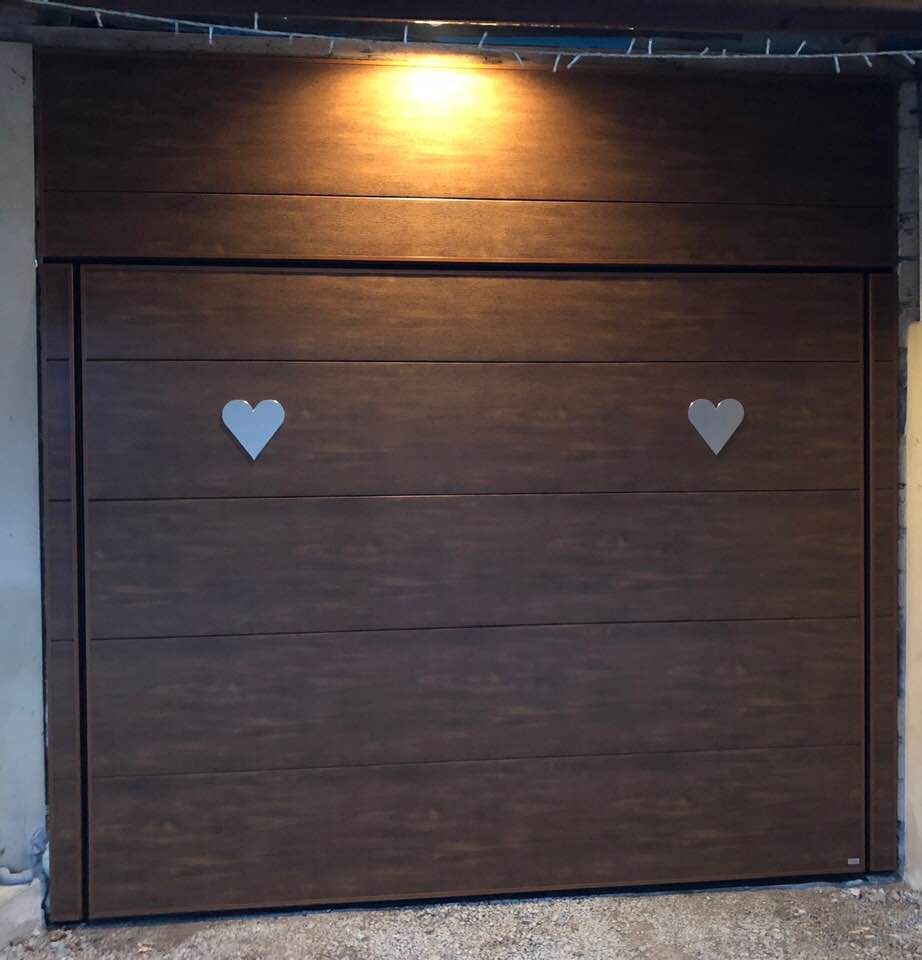 Porte de garage réalisation Trihome