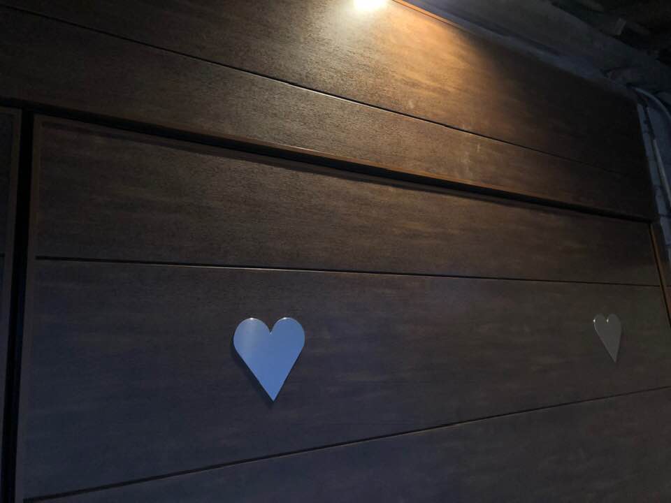 Porte de garage réalisation Trihome