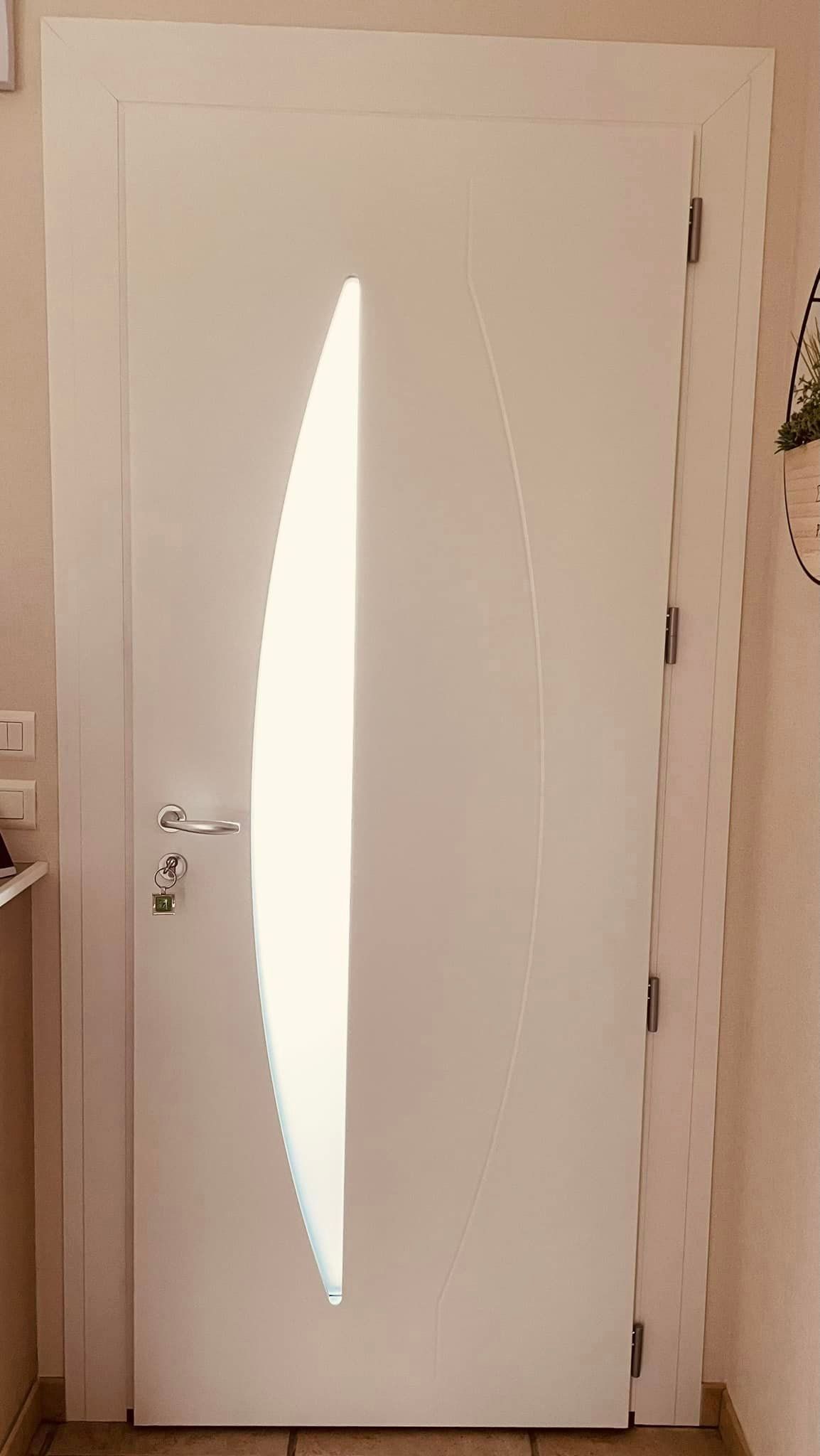 Porte d’entrée pose en rénovation installé par TRIHOME Menuiseries à Sant-Rémy en Bresse Louhannaise