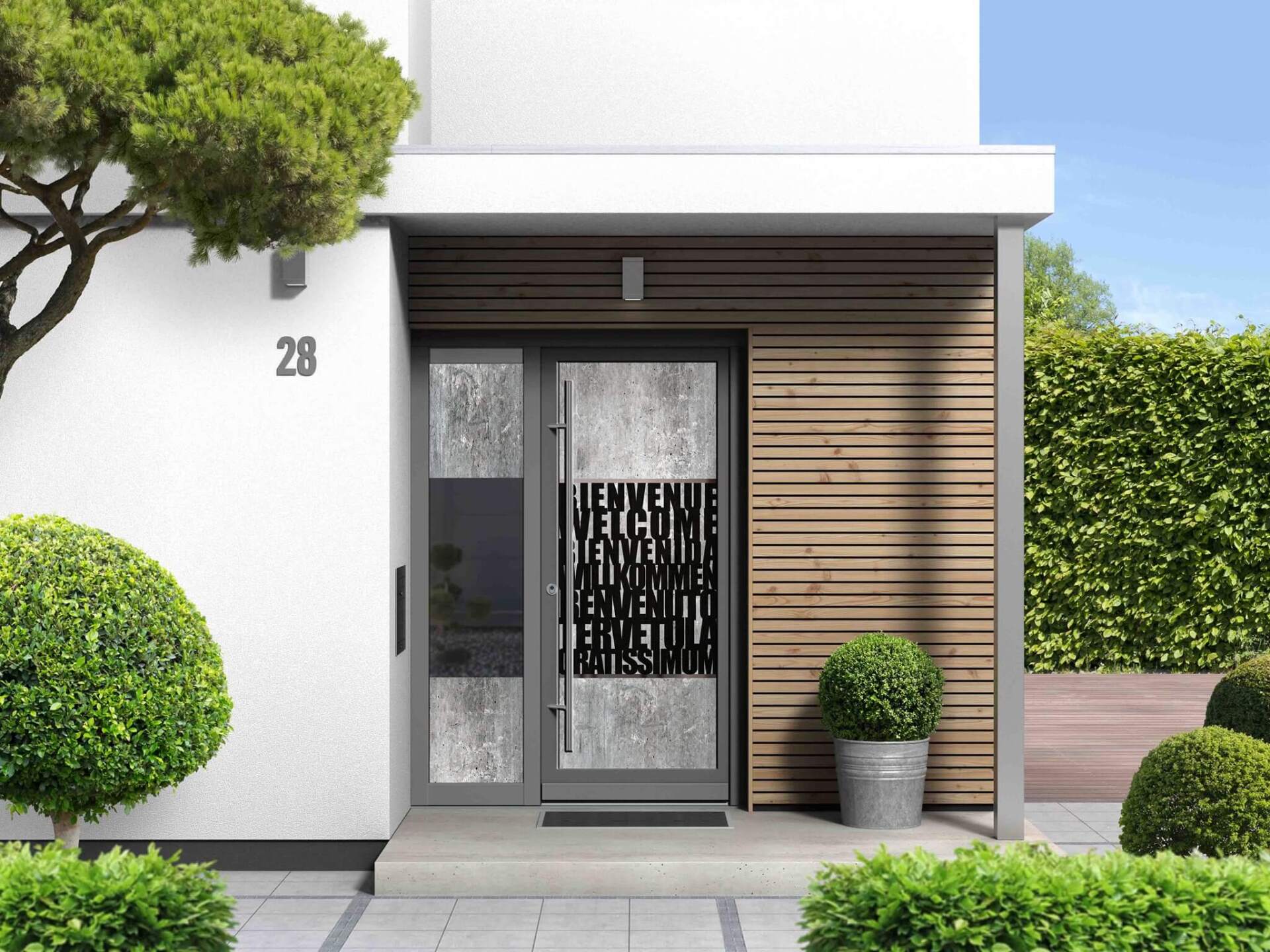 Porte d'entrée Verrissima  Gamme Clair & Loft® by Philippe Letullier collection Typography