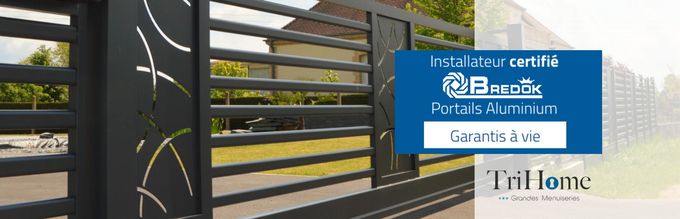 Portail aluminum Bredok par Trihome