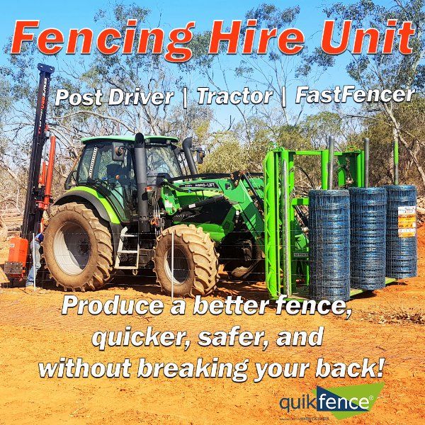 Fencing machinery for hire-QuikFence
