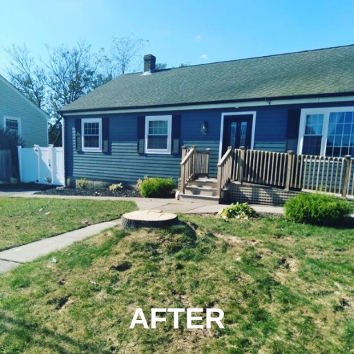 Tree Removed In The Front Yard — Ware, MA — LaBier Brothers Tree Experts