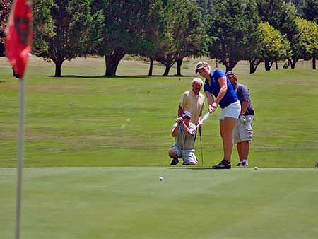 Group of People Playing Golf on A Golf Course