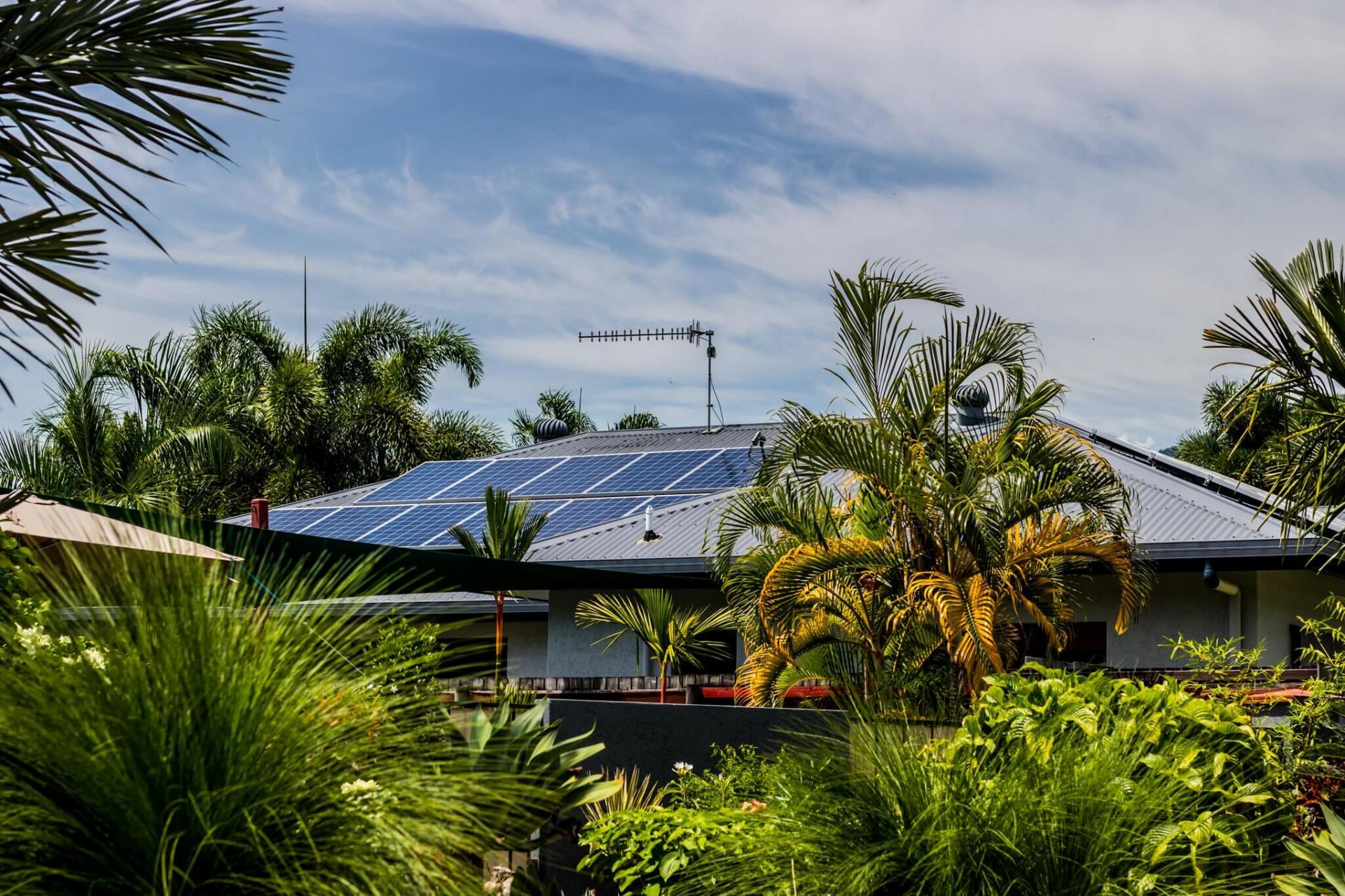 garden house with solar - Ample Electrical