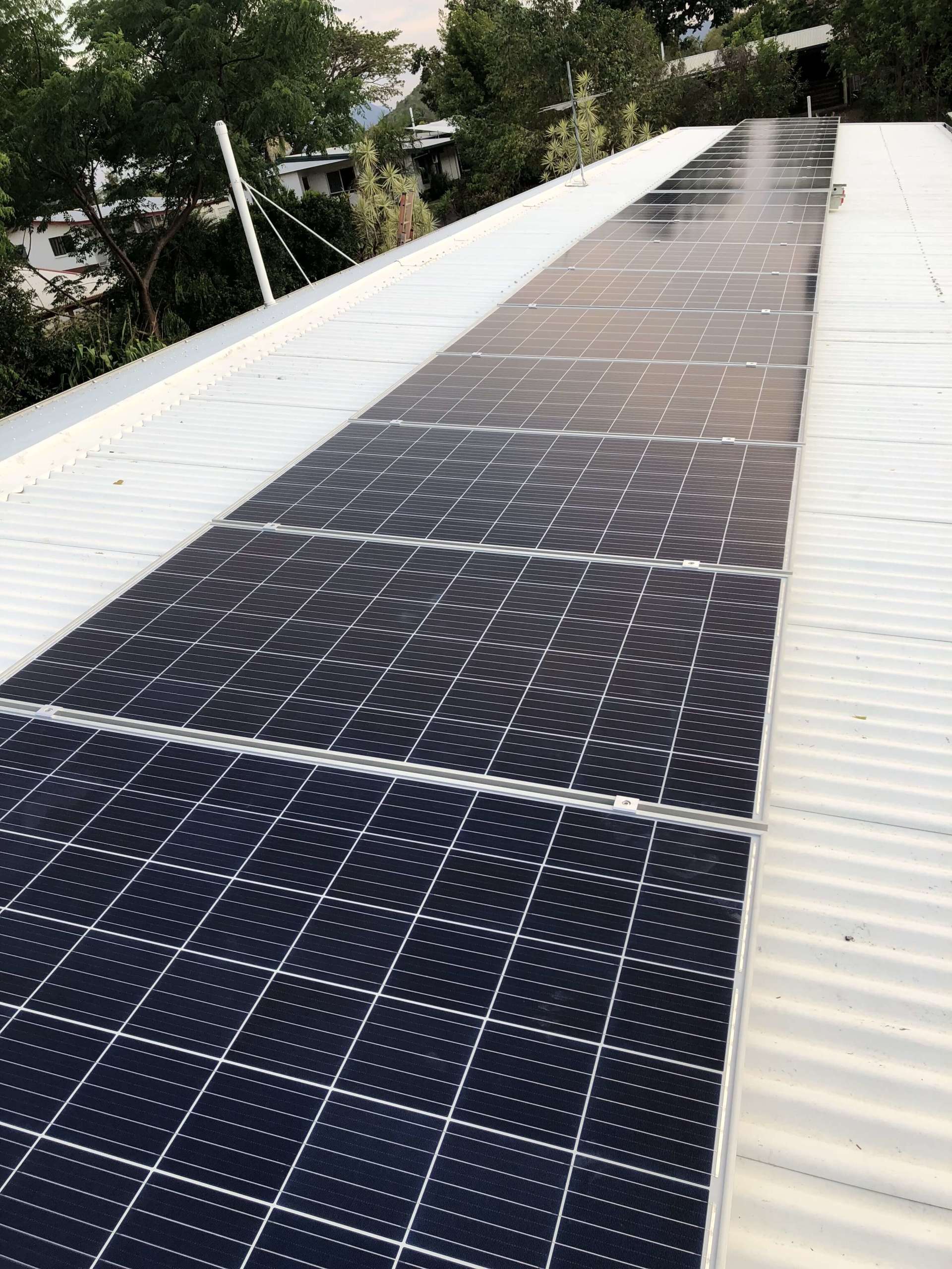 string of solar panels - Ample Electrical