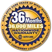 36 Months 36,000 Miles Nationwide Peace-of-Mind Warranty NAPA AutoCare Center | Leonardi Automotive