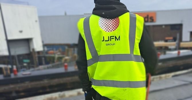 JJFM person in High Vis Jacket on site.