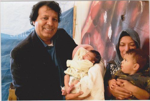 Syrische vluchtelingen in tenten in Libanon