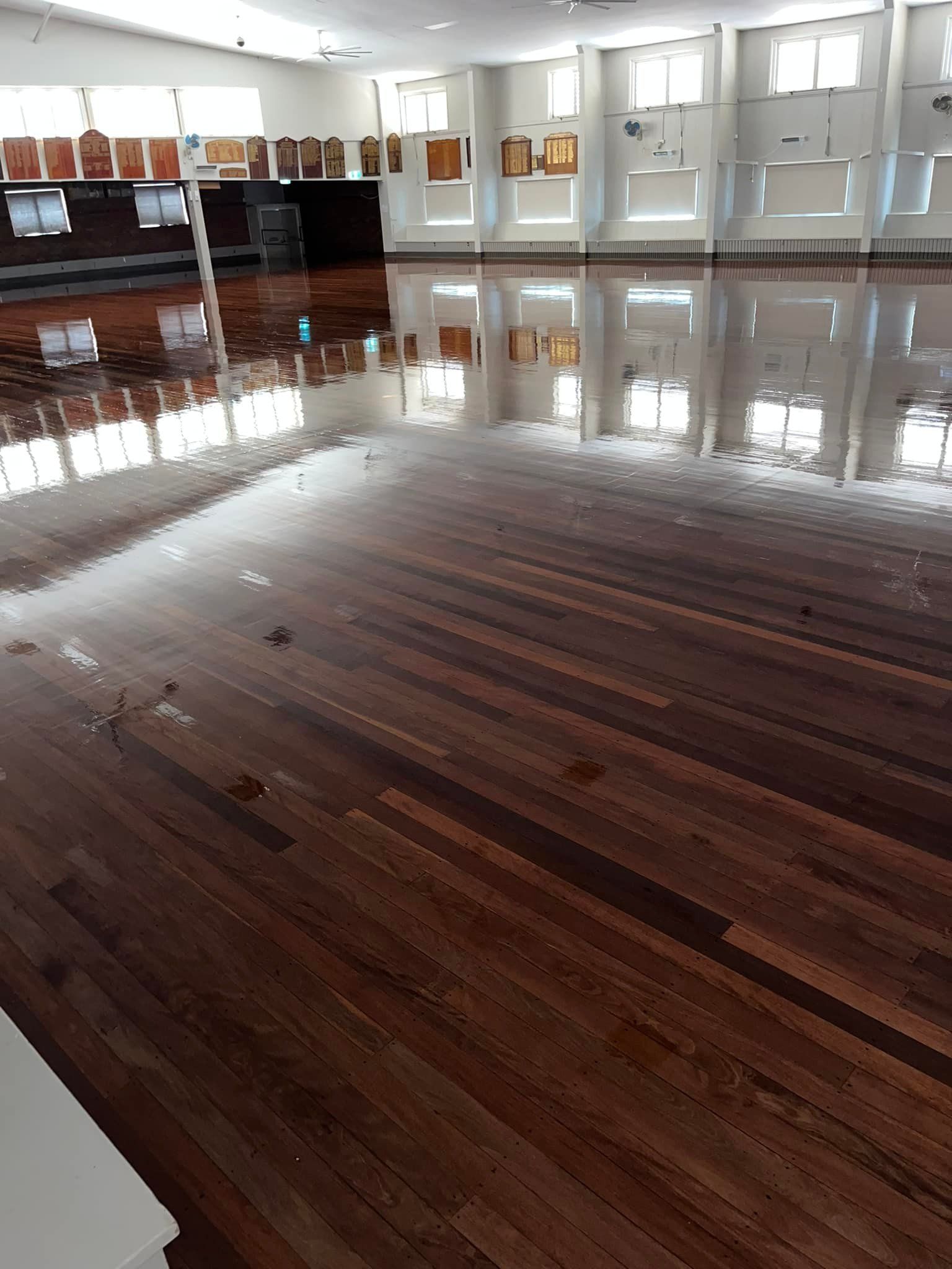 Community Hall With Polished Floors  - Flooring Experts in Toowoomba, QLD
