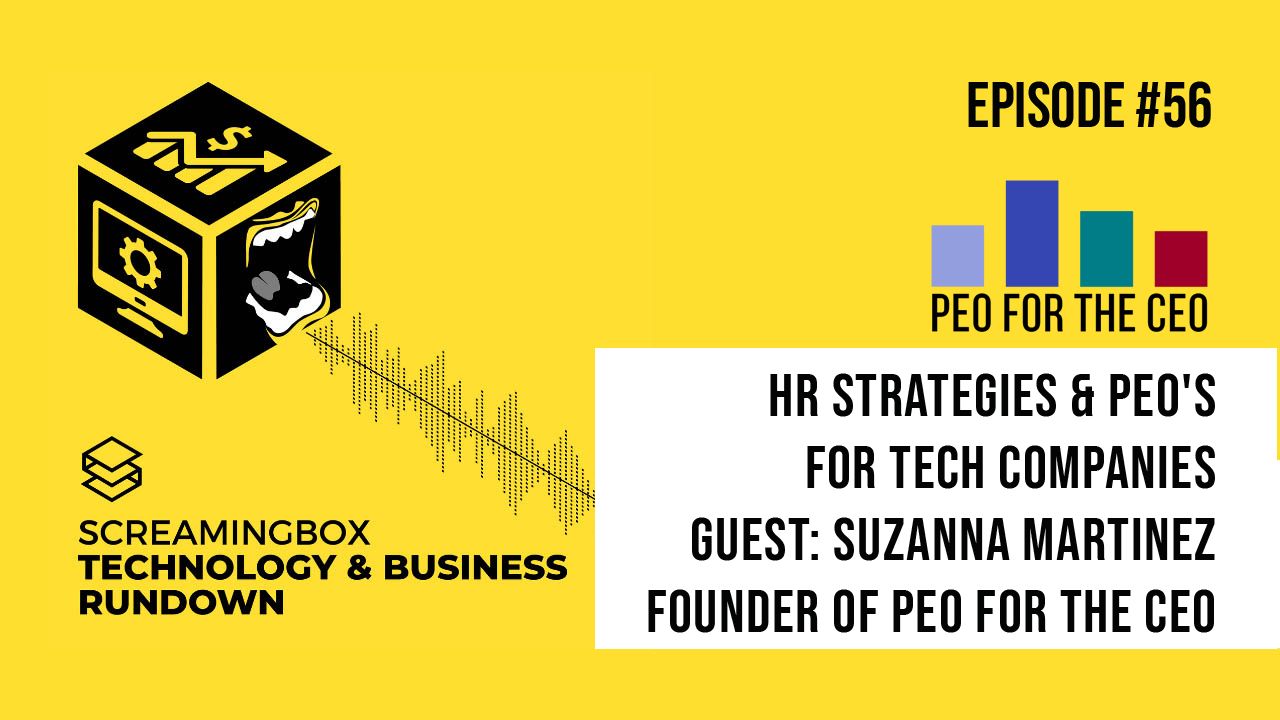A poster for screamingbox technology and business rundown