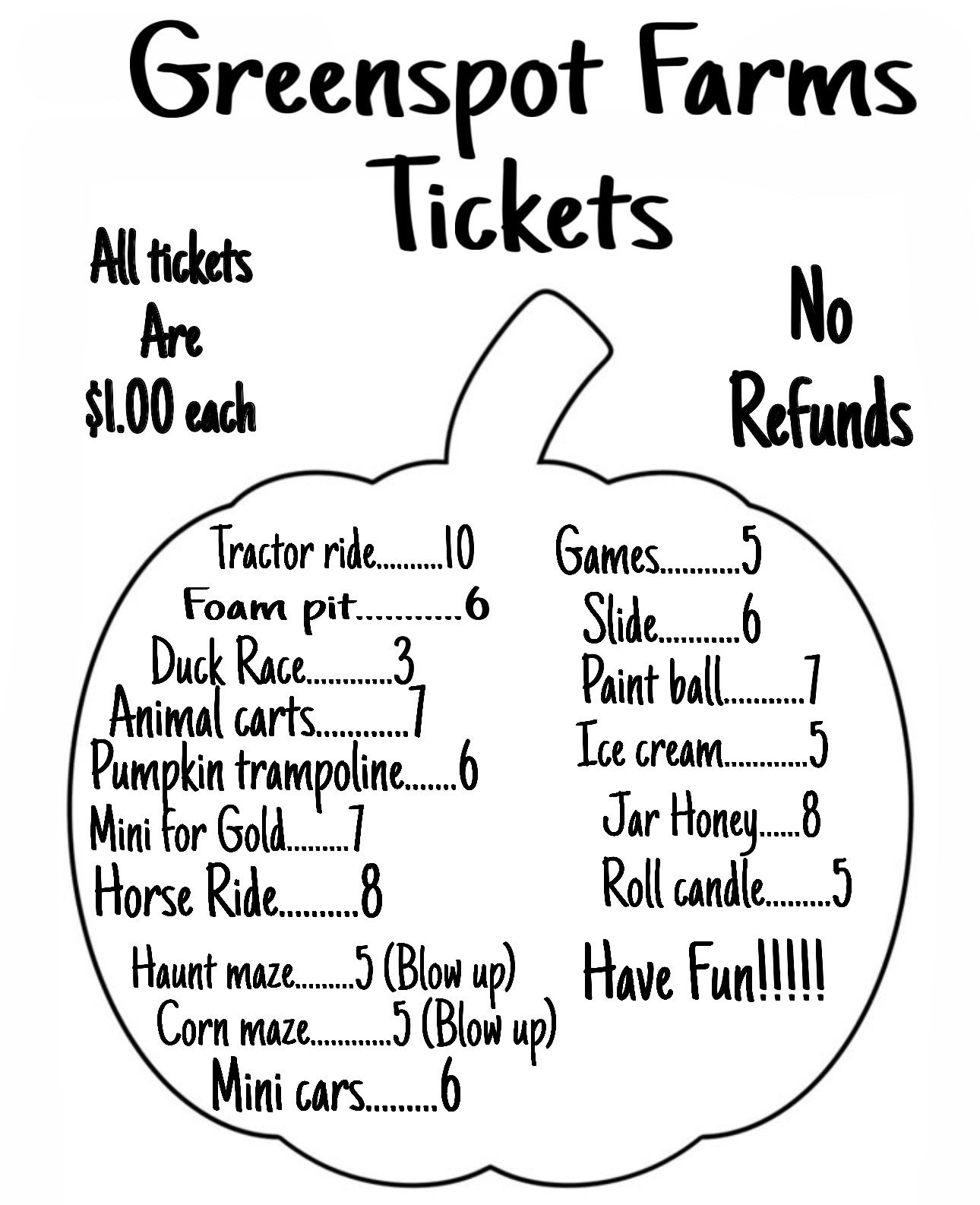 Greenspot Farms cost and price list