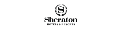 Sheraton logo: black wordmark with