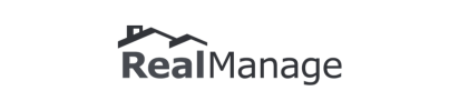 RealManage logo with house roof icon and company name.