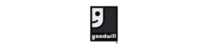 Goodwill logo: smiling face with the word