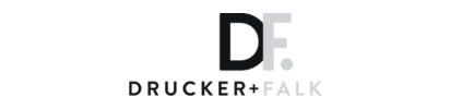 Logo for Drucker + Falk, with